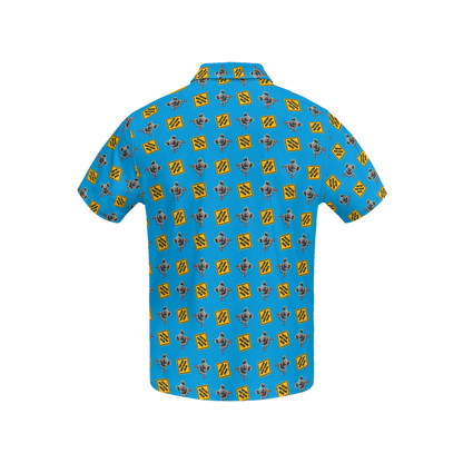 OG Drop Bear Blue | Men's Bold Funny Luxury Aussie Golf Polo