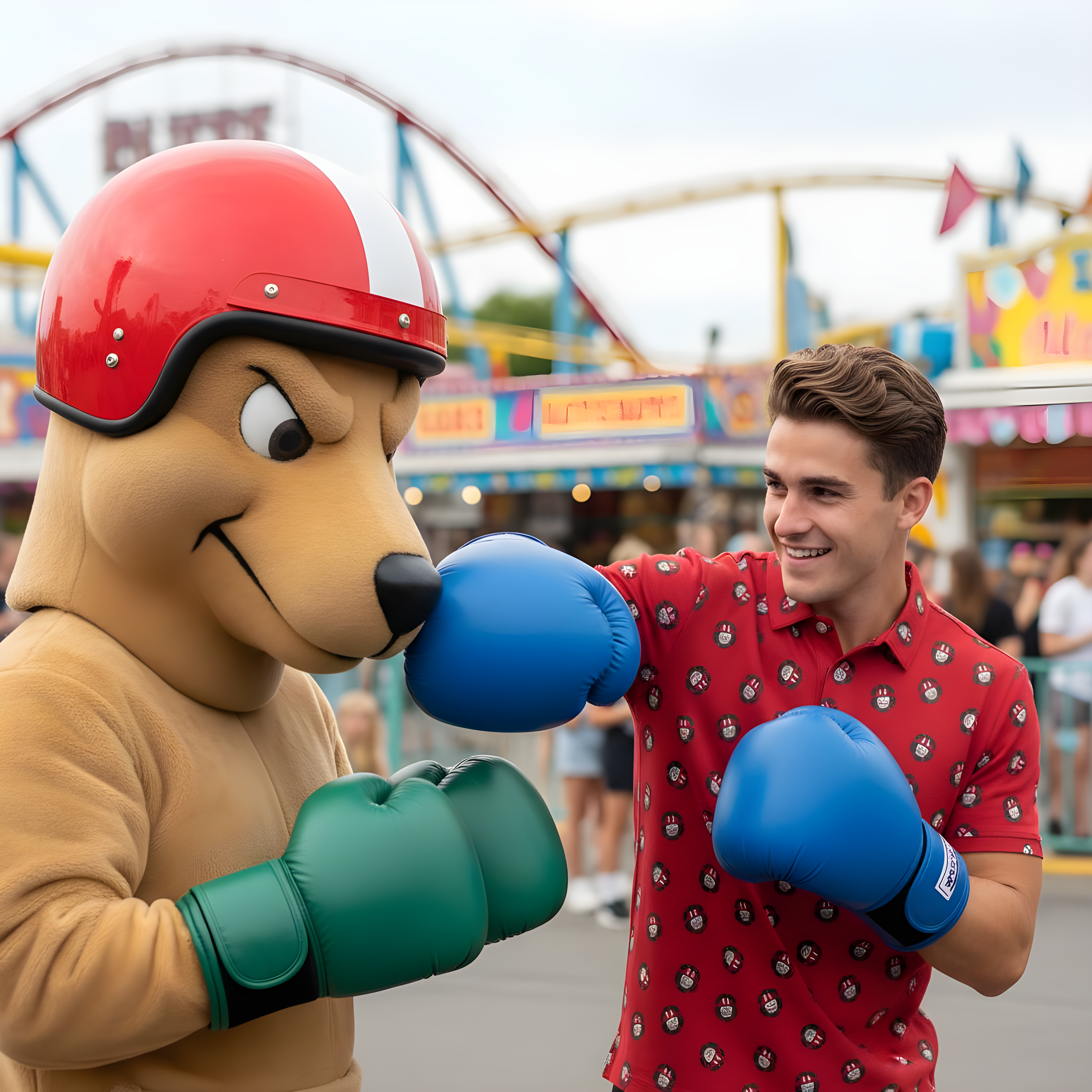 Best Shot Red | Men's Bold Funny Luxury Aussie Golf Polo