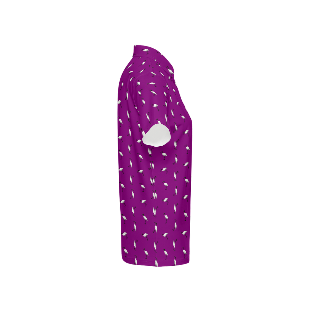 Bin Chic Purple | Women's Bold Fun Luxury Aussie Golf Polo