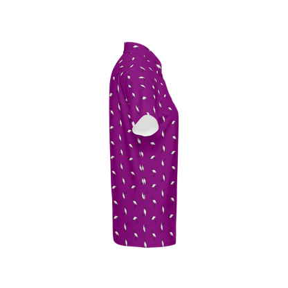 Bin Chic Purple | Women's Bold Fun Luxury Aussie Golf Polo