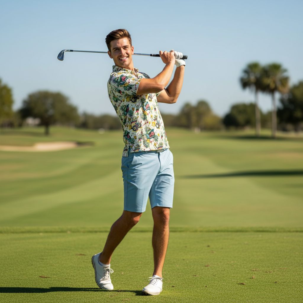 Crazy Caddies | Men's Bold Fun Luxury Aussie Golf Polo