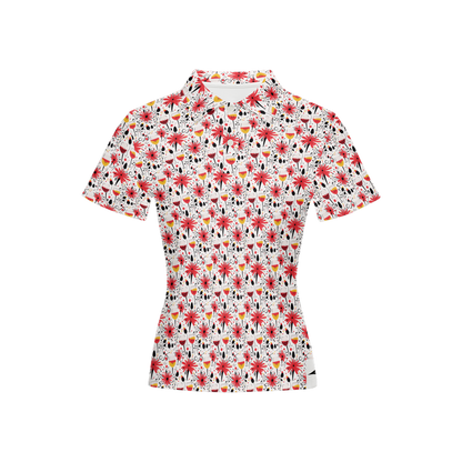 Grapes 'n Grevillea | Women's Bold Fun Luxury Aussie Golf Polo