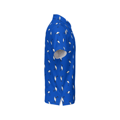 Bin Chic Blue | Men's Bold Fun Luxury Aussie Golf Polo