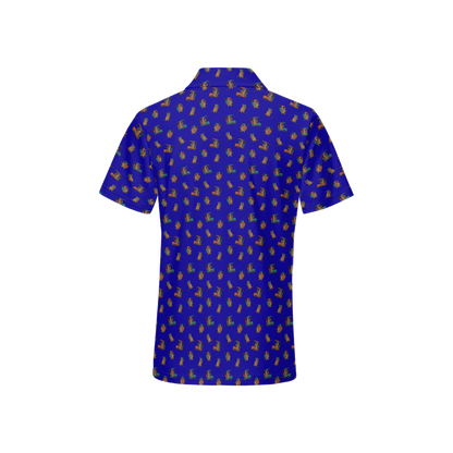Quokkas Blue | Women's Bold Fun Luxury Aussie Golf Polo