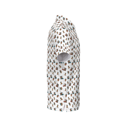 Quokkas White | Men's Bold Funny Luxury Aussie Golf Polo