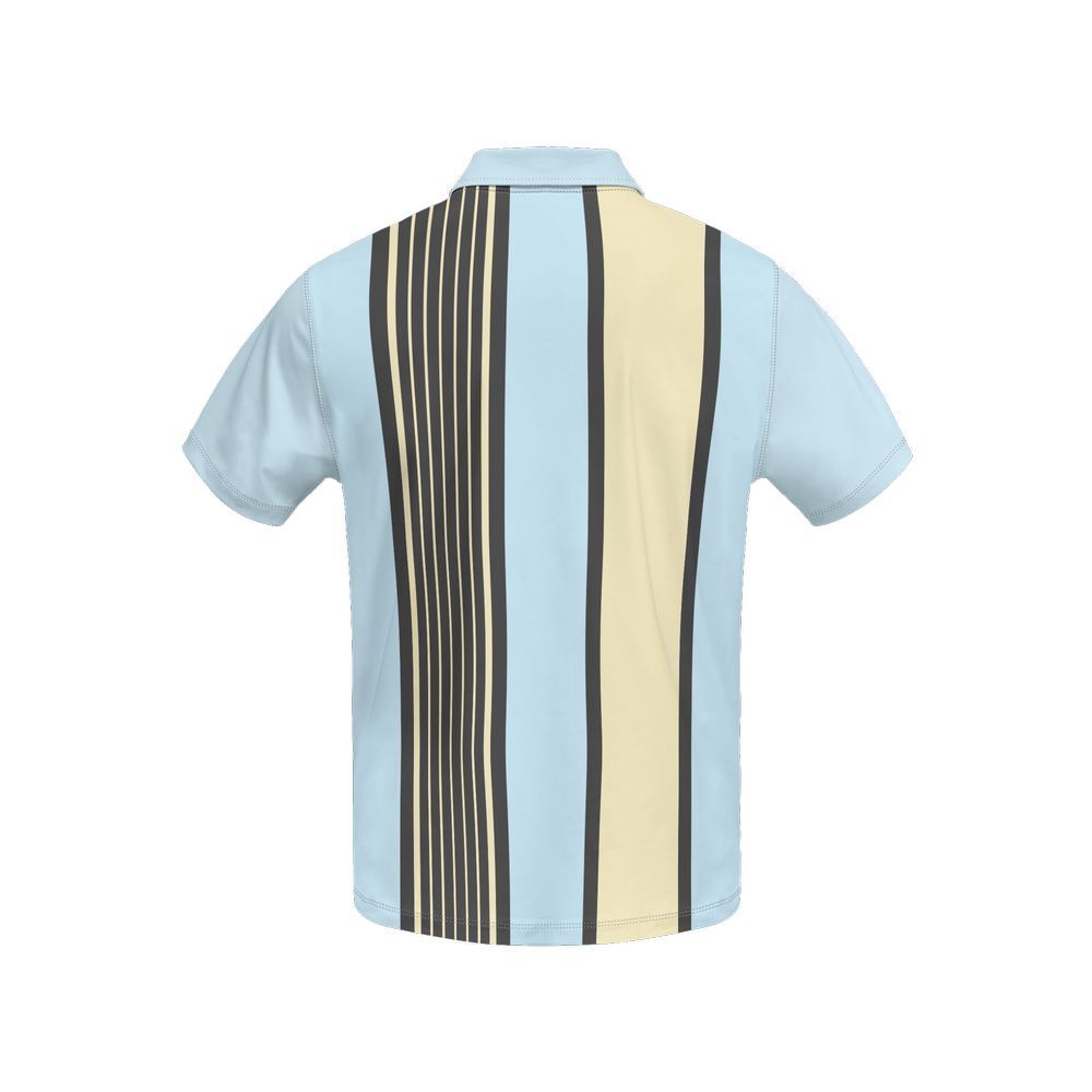 Drop Bear Blue | Men's Bold Funny Luxury Aussie Golf Polos