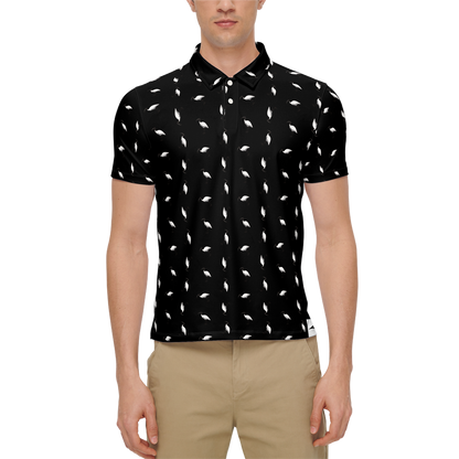 Bin Chic Black | Men's Bold Fun Luxury Aussie Golf Polo