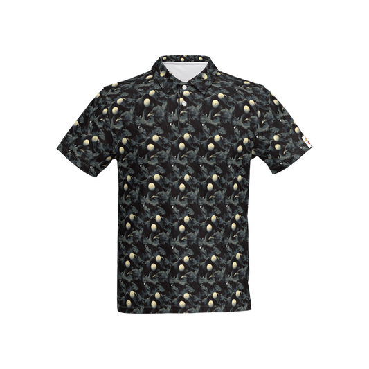 Flamin' Fun | Damn the Crows | Slim Tech Golf Polo