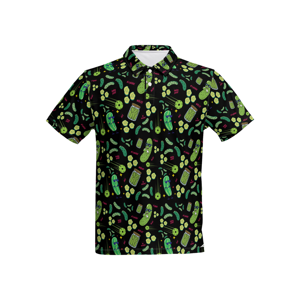 Dark Cucumber | Men's Bold Fun Luxury Aussie Golf Polo