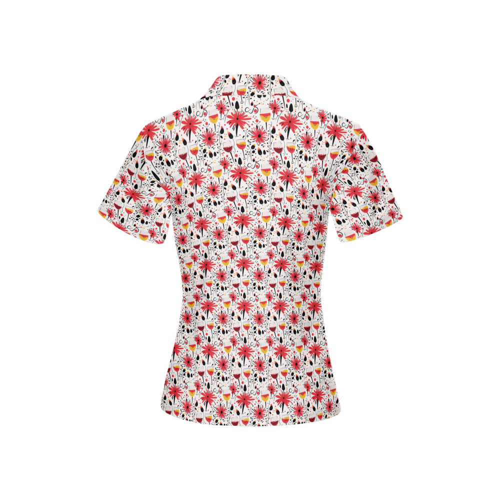 Grapes 'n Grevillea | Women's Bold Fun Luxury Aussie Golf Polo