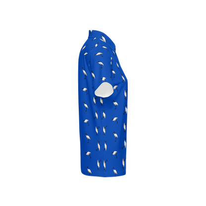 Bin Chic Blue | Women's Bold Fun Luxury Aussie Golf Polo