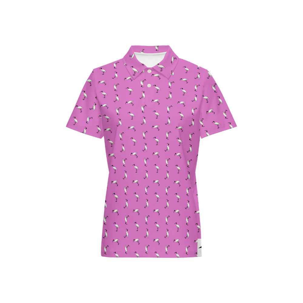 Bin Chic Pink | Women's Bold Fun Luxury Aussie Golf Polo