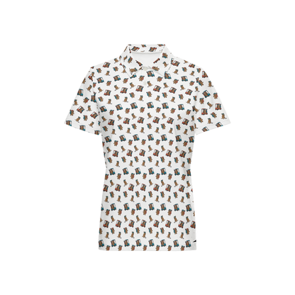 Quokkas White | Women's Bold Funny Luxury Aussie Golf Polo