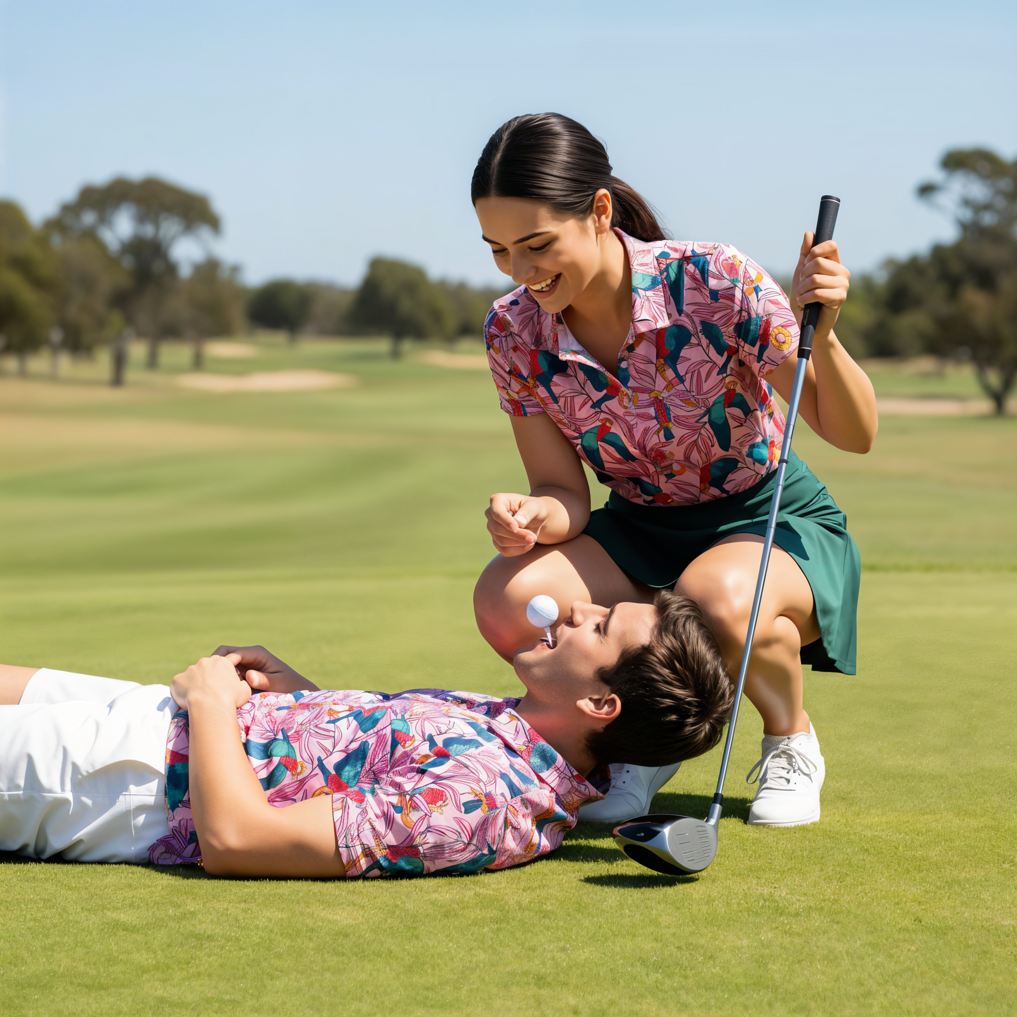 Galahs | Men's Bold Funny Luxury Aussie Golf Polo