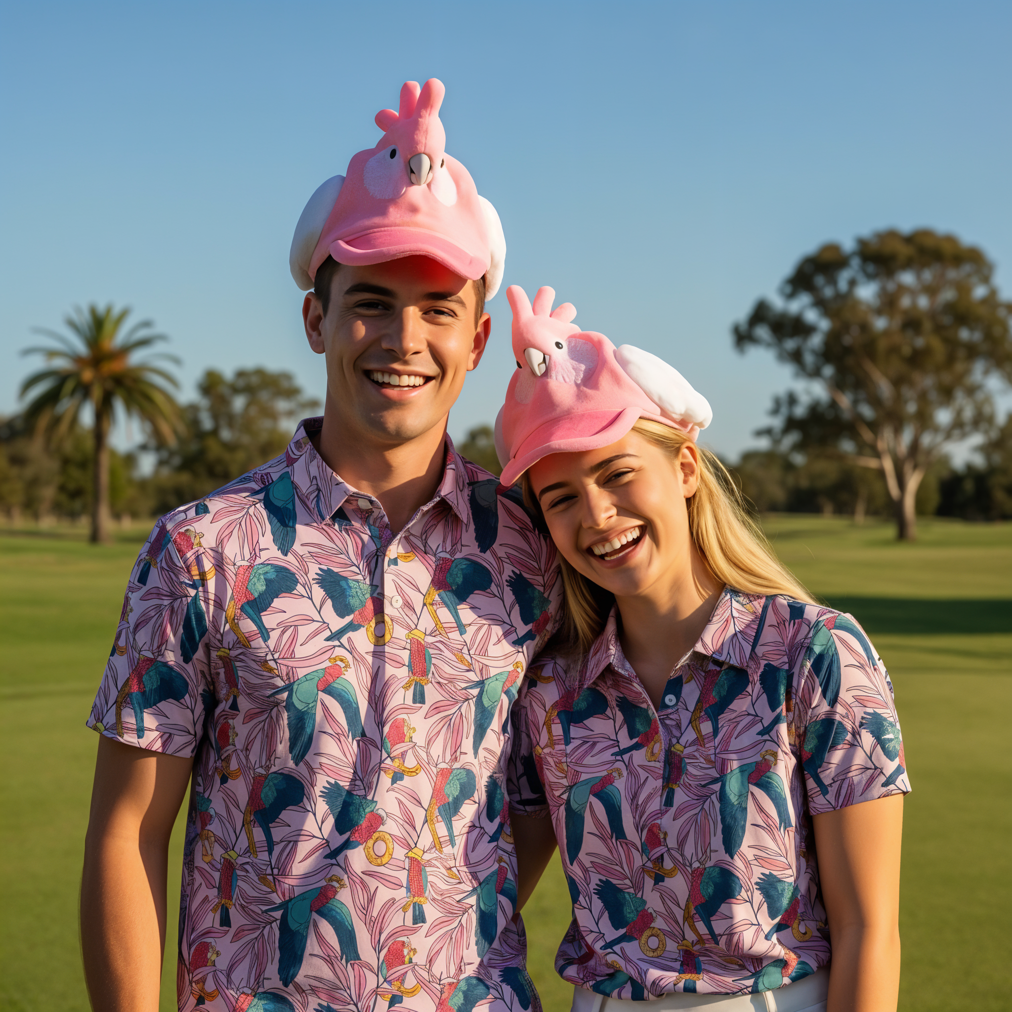 Galahs | Men's Bold Funny Luxury Aussie Golf Polo