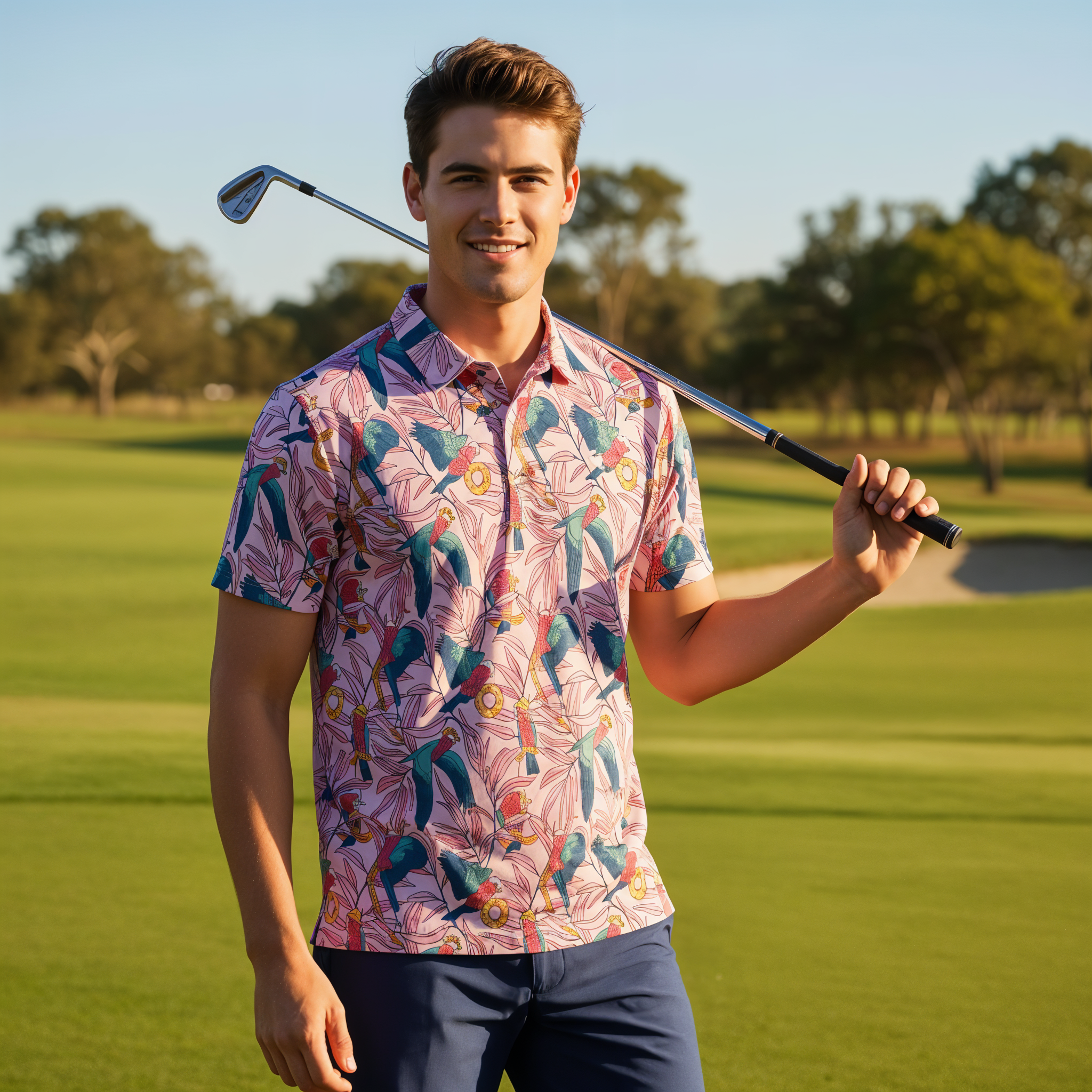 Galahs | Men's Bold Funny Luxury Aussie Golf Polo