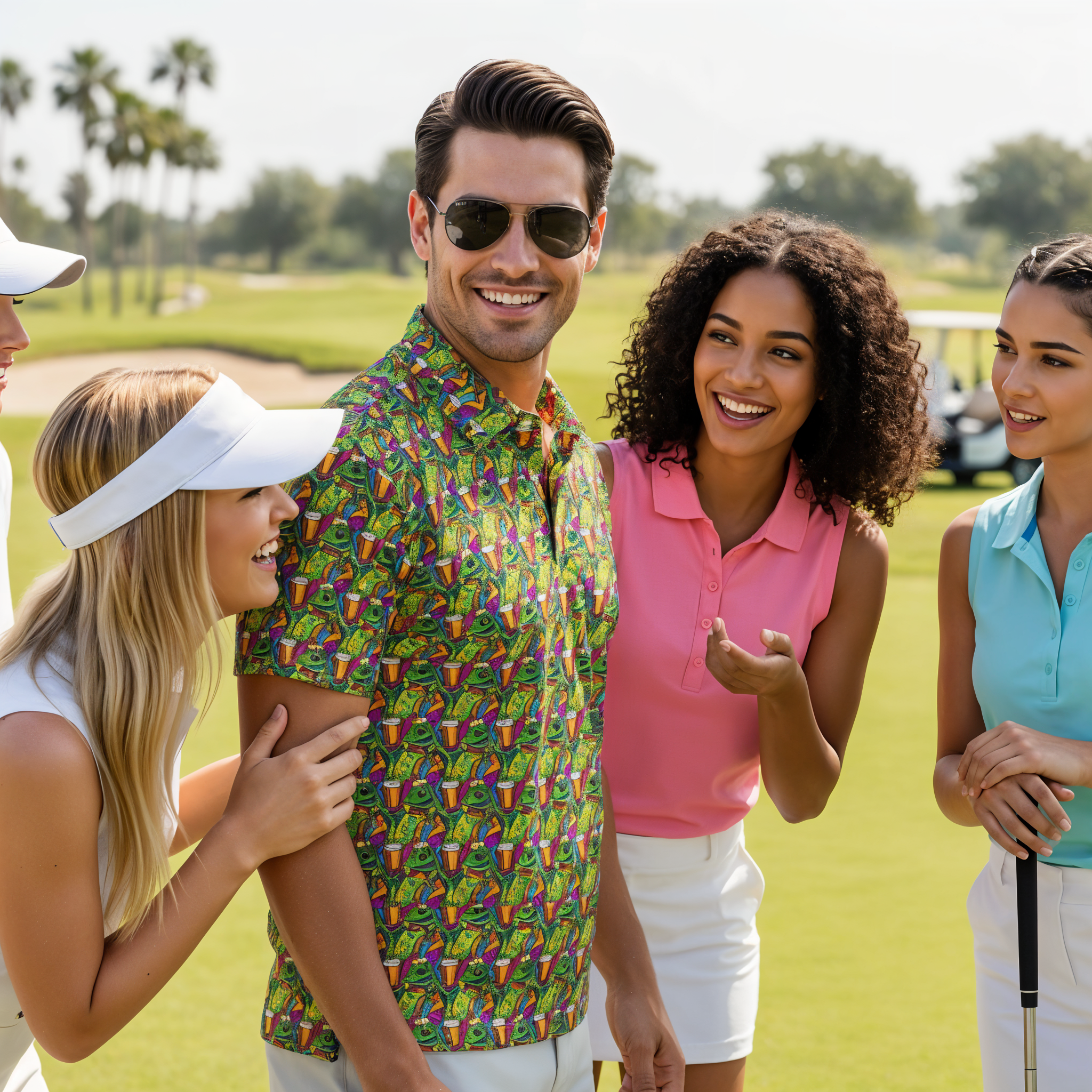 Flat out | Men's Bold Fun Luxury Aussie Golf Polo