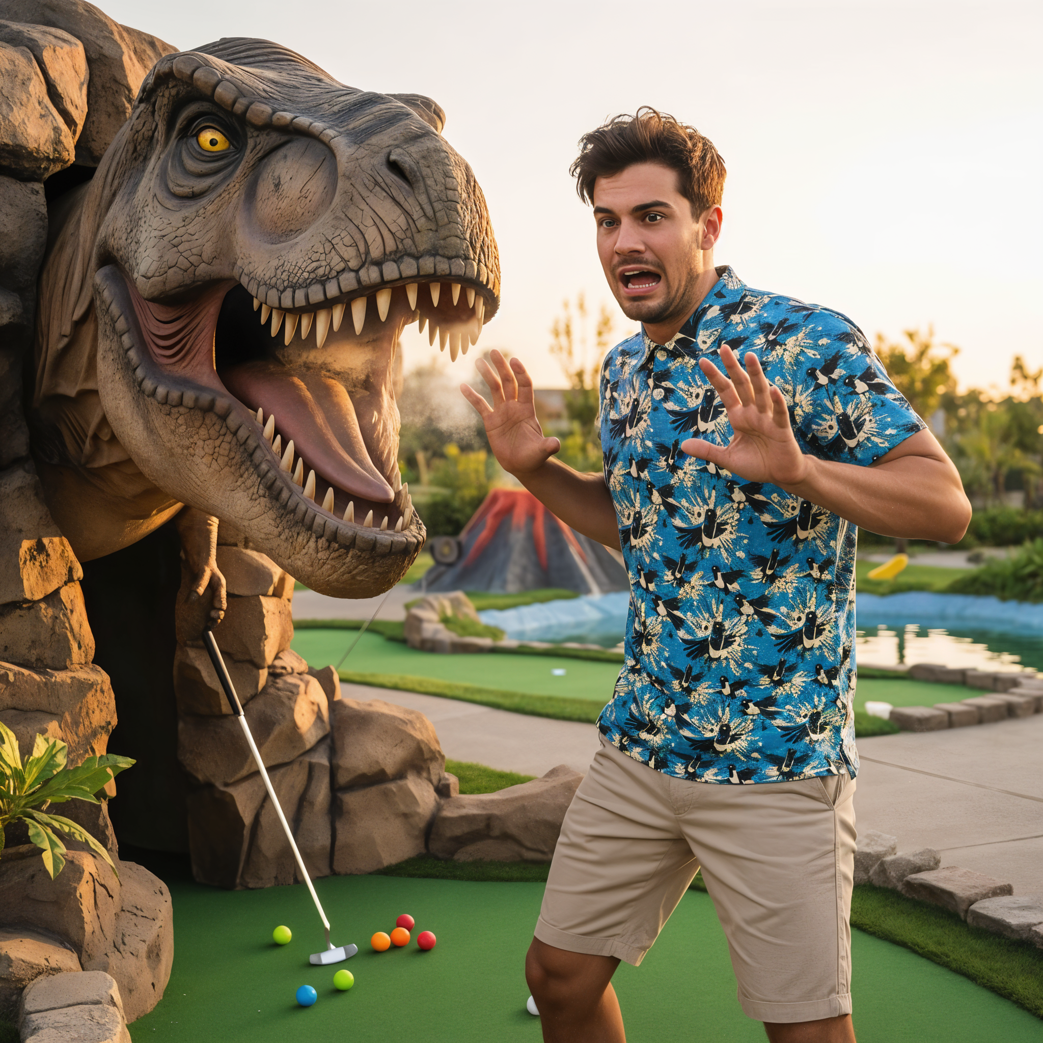 Swoop | Men's Bold Fun Luxury Aussie Golf Polo