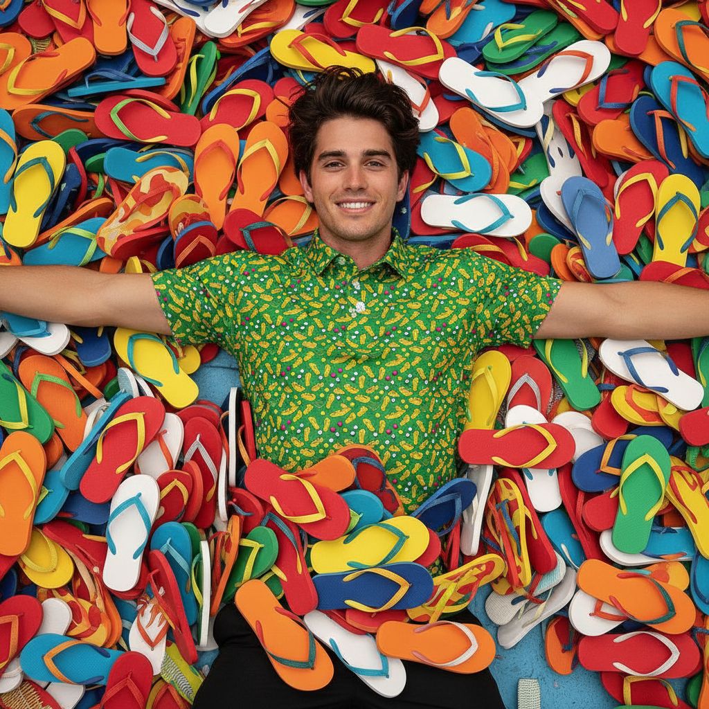 Thongs | Men's Bold Funny Luxury Aussie Golf Polo